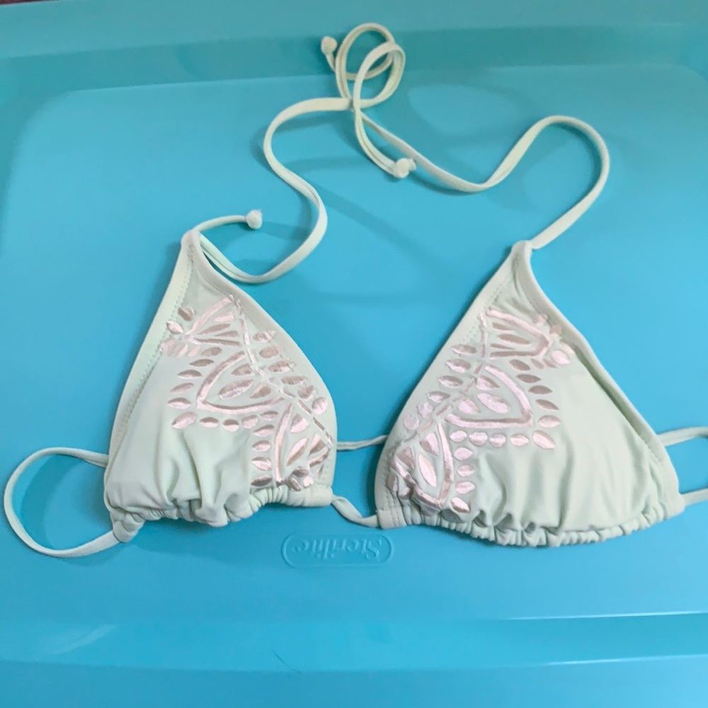 Aztec patterned bikini top